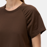 Gathered T-Shirt - Maple Brown — view 5
