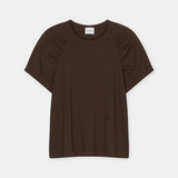 Gathered T-Shirt - Maple Brown — view 7