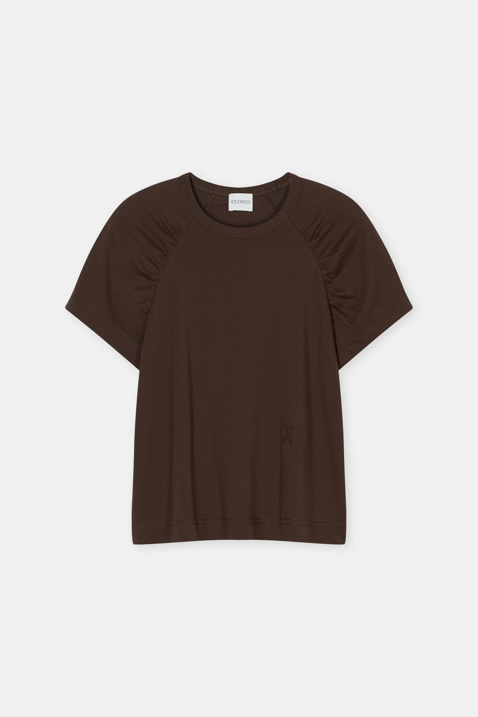 Gathered T-Shirt - Maple Brown — view 7