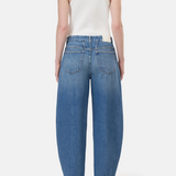 Jazzie Barrel Jeans - Mid Blue