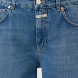 Jazzie Barrel Jeans - Mid Blue