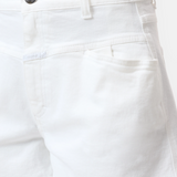Jocy-X Denim Shorts - White