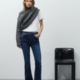 Jovanna Flared Jeans - Dark Blue