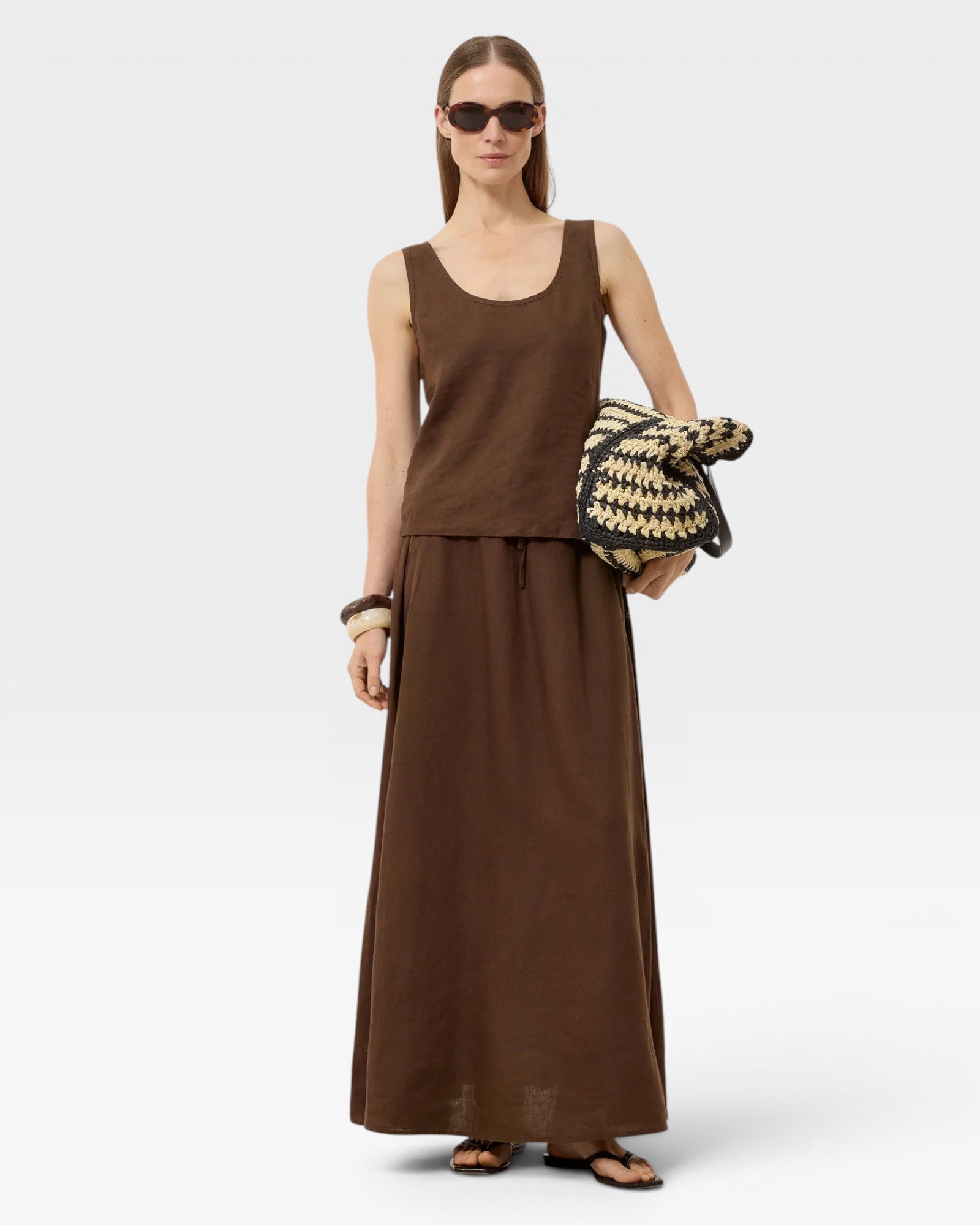 Maxi Skirt - Maple Brown — view 5
