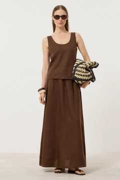 Maxi Skirt - Maple Brown — view 5