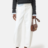 Rhannon Barrel Jeans - Ivory