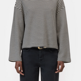 Striped Longsleeve - Black — view 2