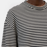 Striped Longsleeve - Black — view 4