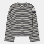 Striped Longsleeve - Black — view 7