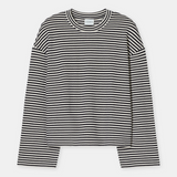 Striped Longsleeve - Black — view 7