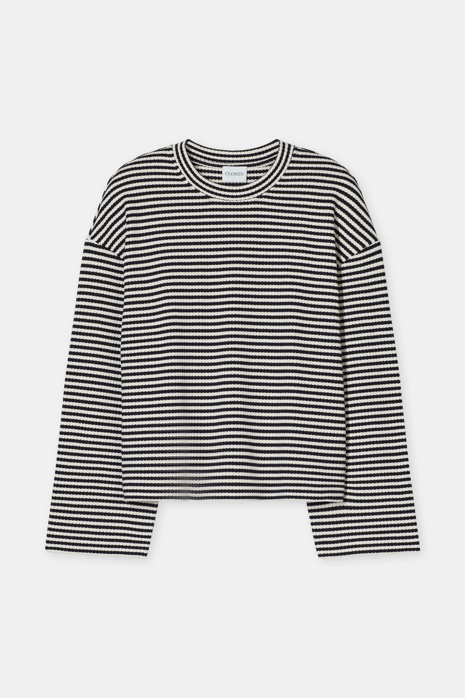 Striped Longsleeve - Black — view 7