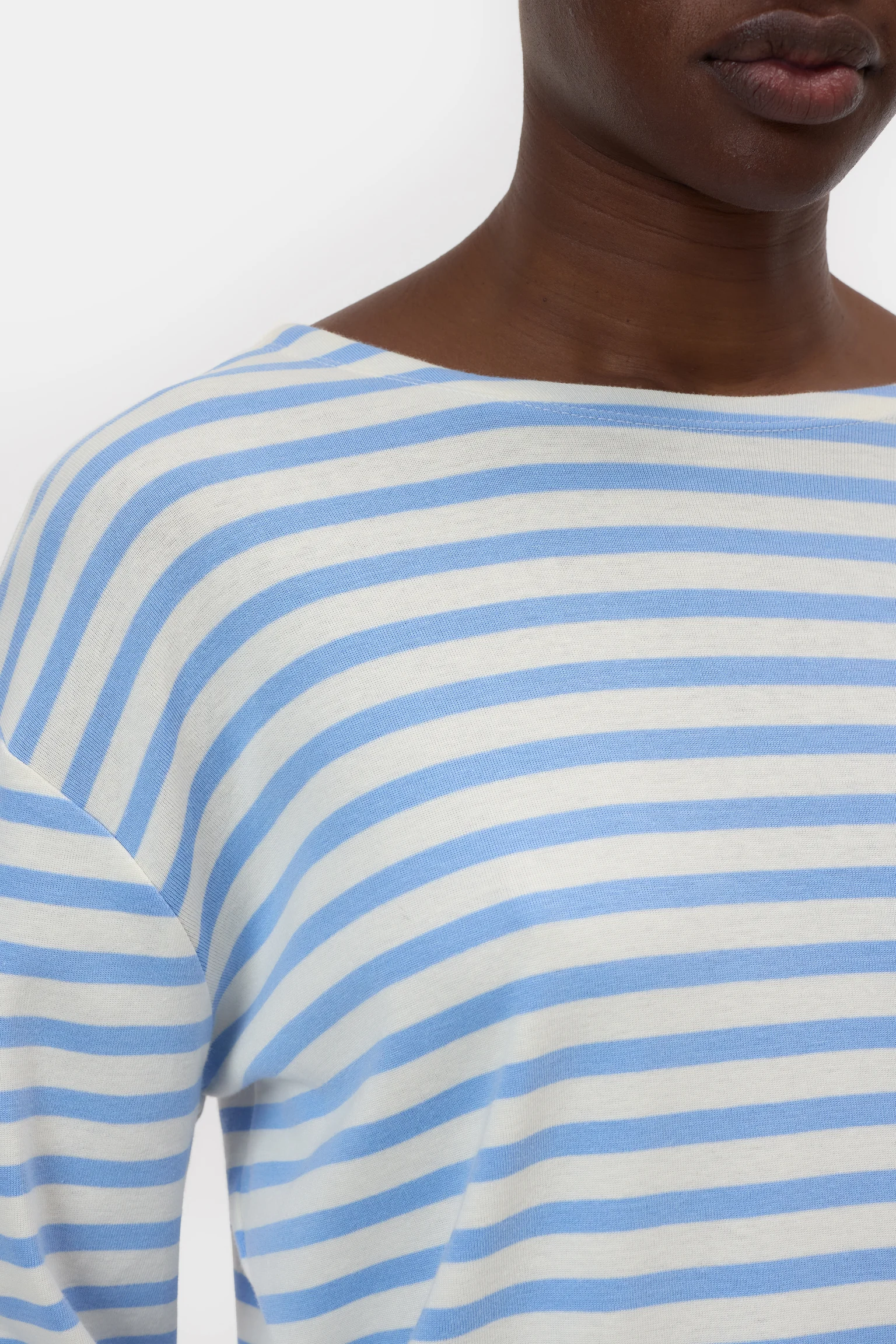 Striped Longsleeve - Sky Blue — view 6