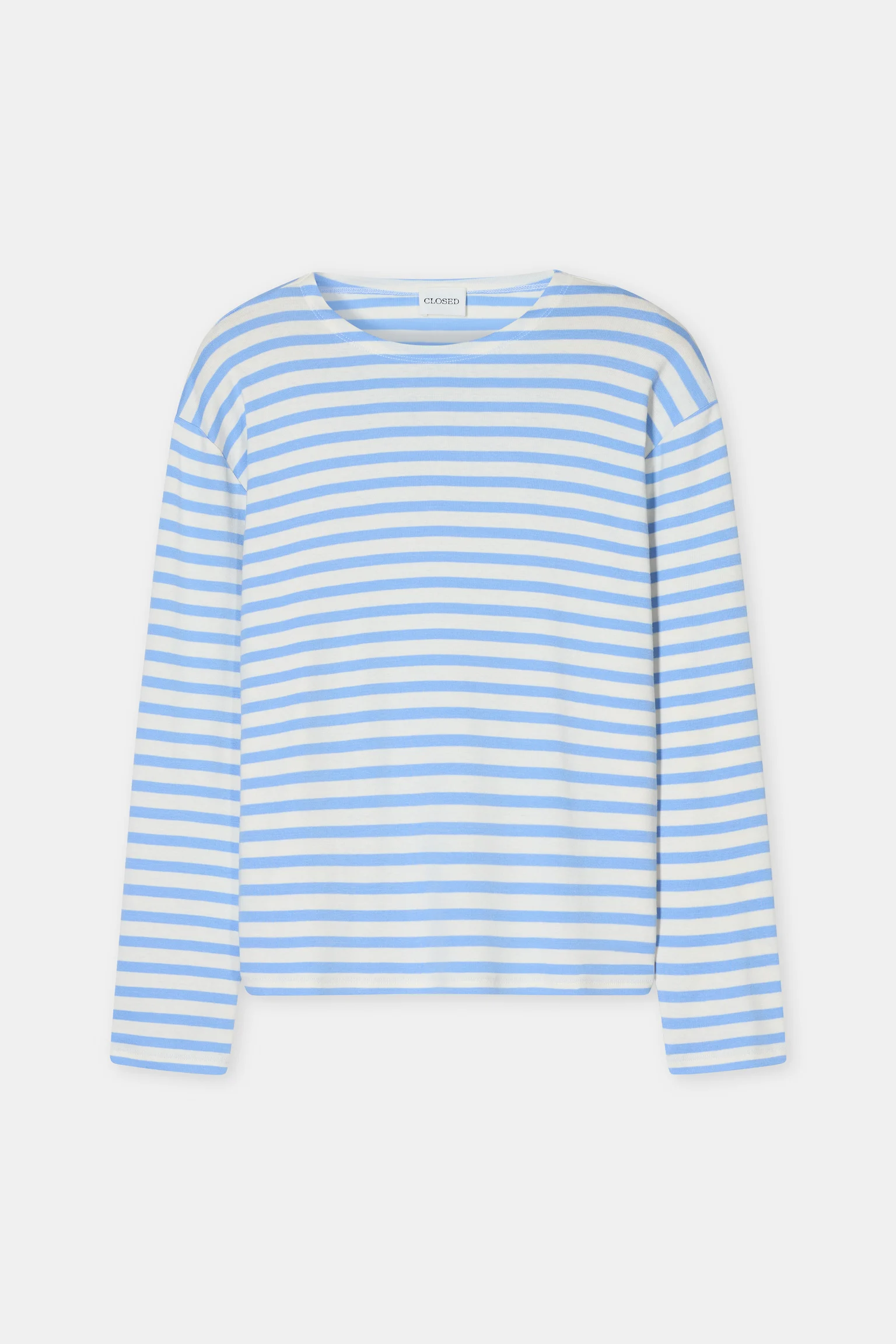 Striped Longsleeve - Sky Blue — view 7