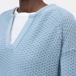 Knitted Jersey - Dove Blue — view 5