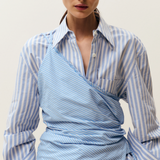 Wrap Top - Cornflower Blue