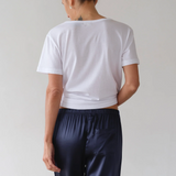 The Jersey Relaxed V-Neck - Powder