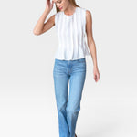 Plait Long Top - White — view 6