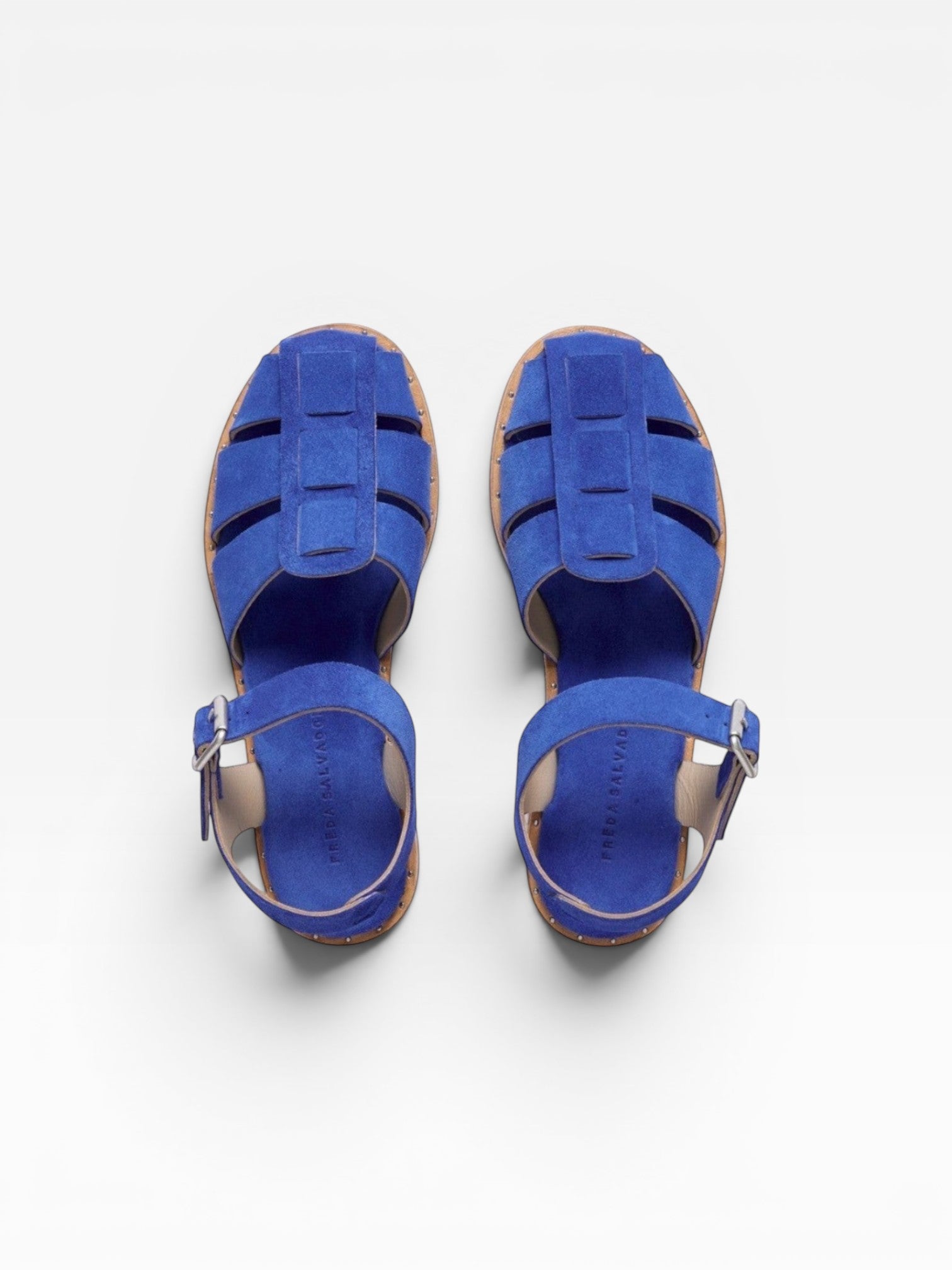 Sera Fisherman Sandal - Cobalt Suede — view 3