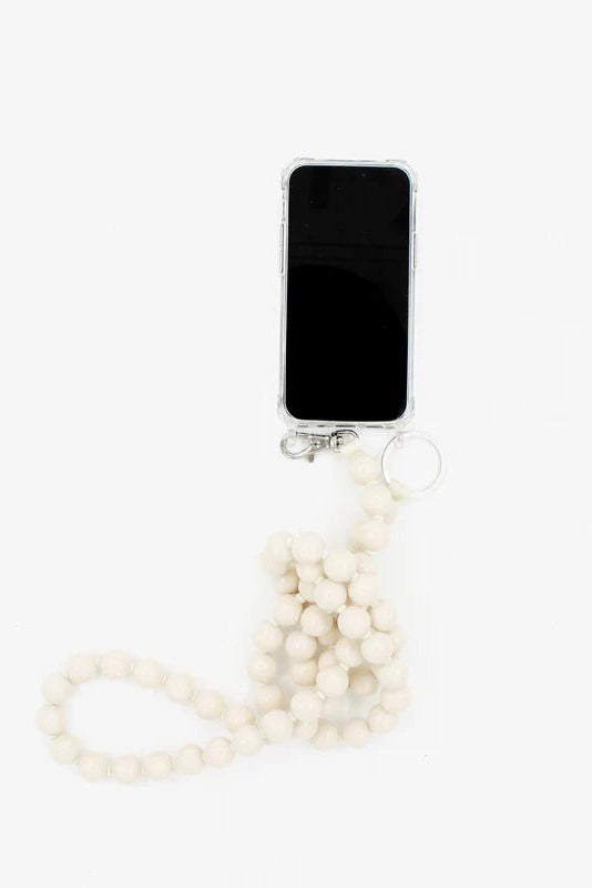 Ina.Seifart Big Bead Phone Necklace - Opal