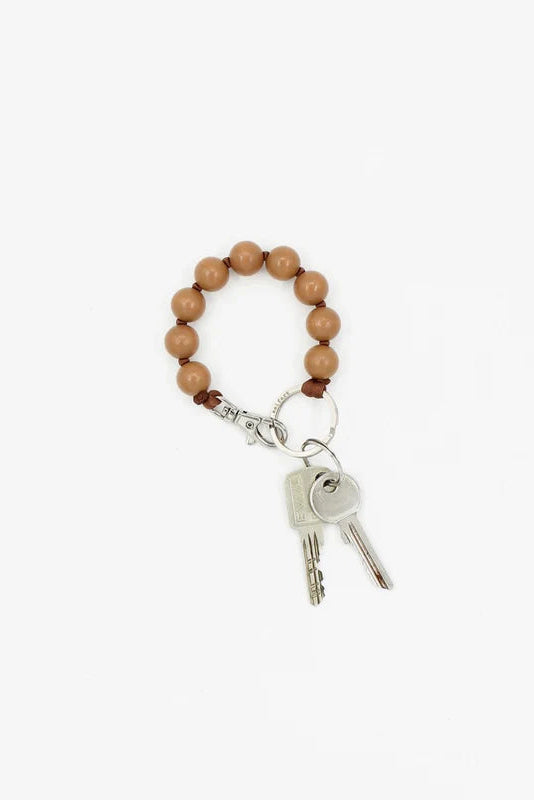 Ina.Seifart Big Beaded Keychain - Mocca