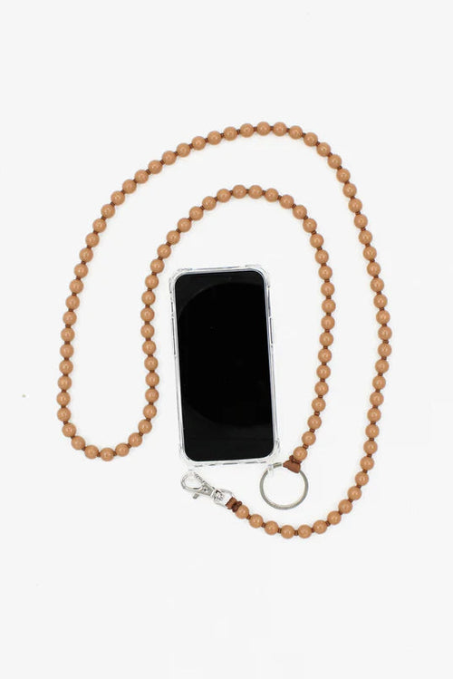 Bead Phone Necklace - Mocca – JONES + CO