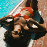 Kate Swim Bottom - Tangerine Tango