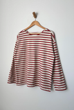 Marseille Boat Neck Top - Red Stripe