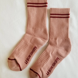 Boyfriend Socks Vintage Pink
