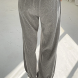 Pointelle Balloon Pants - Melange Grey
