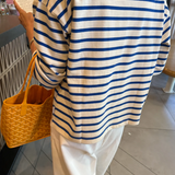 Sailor Top - Blue Stripe on Cream