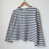 Sailor Top - Blue Stripe on Cream
