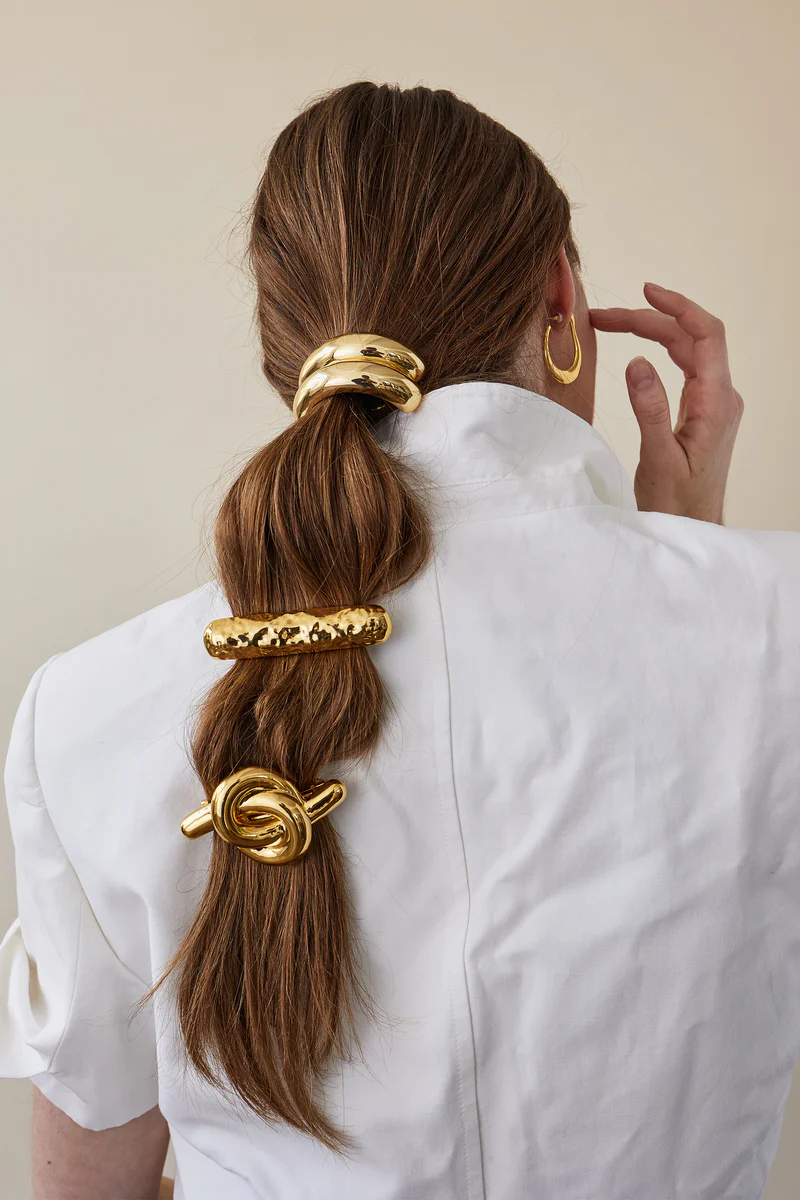 LELET NY Glossy Double Arch Pony Cuff – JONES + CO LELET NY Glossy Double Arch Pony Cuff – JONES + CO