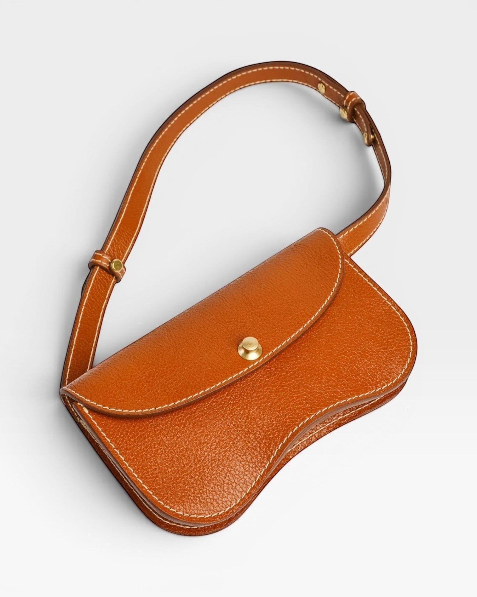 LINDQUIST Faba Fanny Bag - Leather Brown