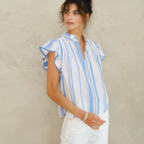 Alma Top - Blue Stripe