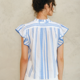 Alma Top - Blue Stripe