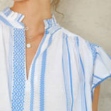 Alma Top - Blue Stripe