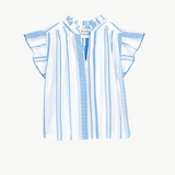 Alma Top - Blue Stripe
