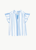 Alma Top - Blue Stripe