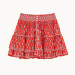 M.A.B.E Ari Printed Mini Skirt - Red