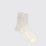 White sock on a light gray background