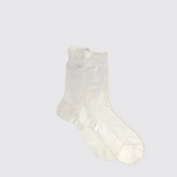 White sock on a light gray background