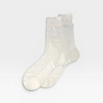 White sock on a light gray background