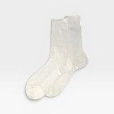 White sock on a light gray background
