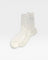 White sock on a light gray background