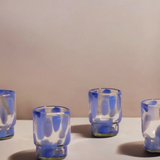 Marta Stackable Glass - Blue & Clear