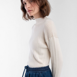 Isla Rib Top - Cream