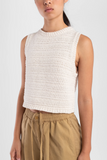 Ribbon Tank - Cream