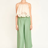 Goa Cutwork Tank - Parchment