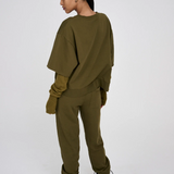Narah Sweat Top - Dark Olive