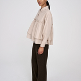 Poplin Frill Shirt - Shaker Powder